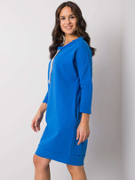 Ciemnoniebieska sukienka z bawełny Paulie