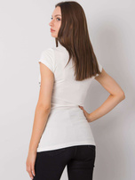 Ecru t-shirt z aplikacją Misha