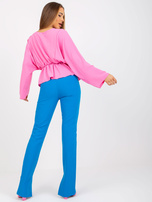 Hurt Różowa bluzka one size z szerokimi rękawami Raquela