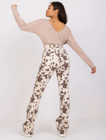 Beżowa damska bluzka basic Larissa