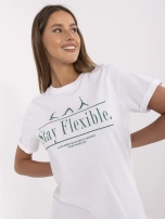 Weißes T-Shirt-Kleid aus Baumwolle von SUBLEVEL.
