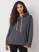 Ciemnoszara bluza z kapturem Emy