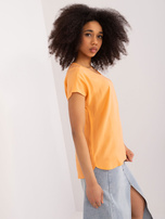 Hurt Jasnopomarańczowa bluzka z wiskozy SUBLEVEL