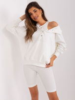 Hurt Ecru trzyczęściowy komplet casualowy z bluzą i kolarkami