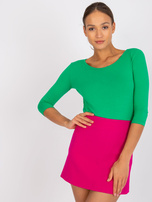 Zielona bluzka basic z bawełny Mona