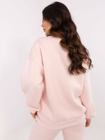 Hurt Jasnoróżowa damska bluza z napisem Boston 