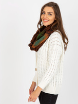 Hurtownia online Brązowa chusta komin z wiskozy