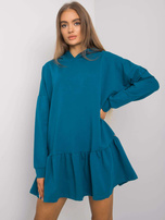 Meergrüne Kapuzenkleid Aliye.
