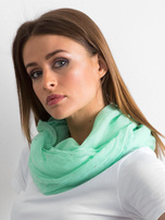 Miętowa chusta z dżetami