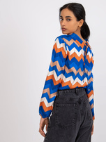 Ciemnoniebieska bluzka z printami Silesia