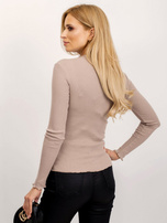 RUE PARIS Ciemnobeżowa bluzka Bianca