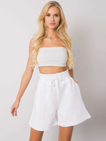 Larianna White Tracksuit Shorts