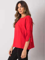 Czerwona luźna bluzka Hassina