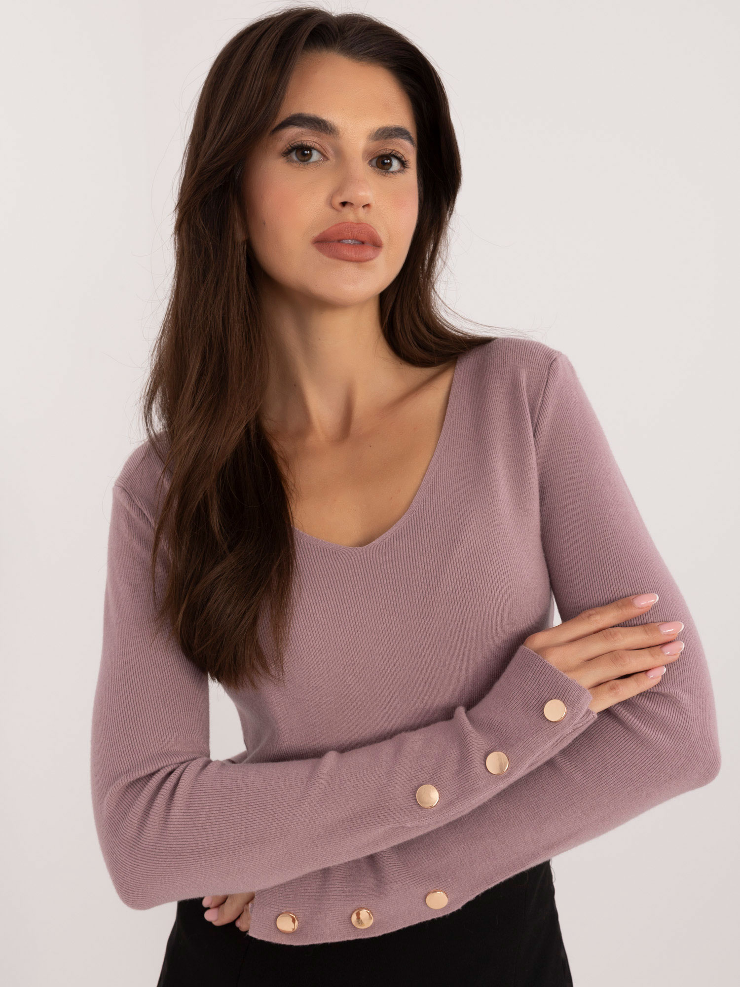 Sweter jasny fioletowy