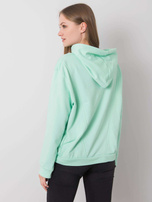 Miętowa bluza z kapturem Emy