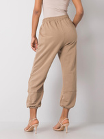 Ciemnobeżowe spodnie dresowe Maye