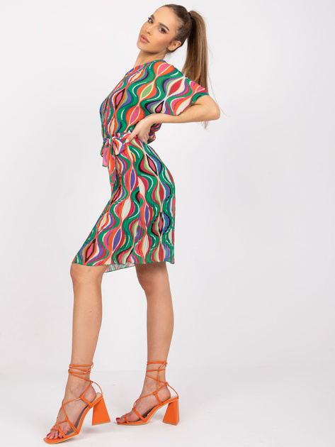 Zielona sukienka mini plisowana Marianne