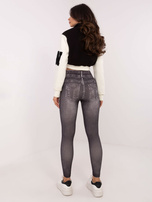 Hurt Czarne damskie legginsy z imitacją jeansu