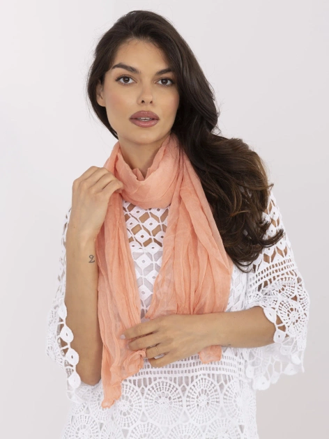 Jasnopomarańczowa chusta z wiskozy