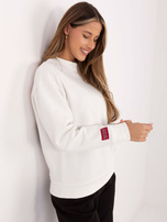 Biała bluza z nadrukiem na plecach SUBLEVEL 