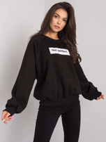 Czarna bluza bez kaptura Jordy