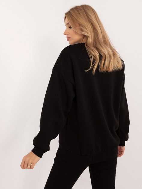 Hurt Czarna ocieplana bluza damska z długim rękawem