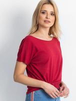 Bordowy t-shirt Fire