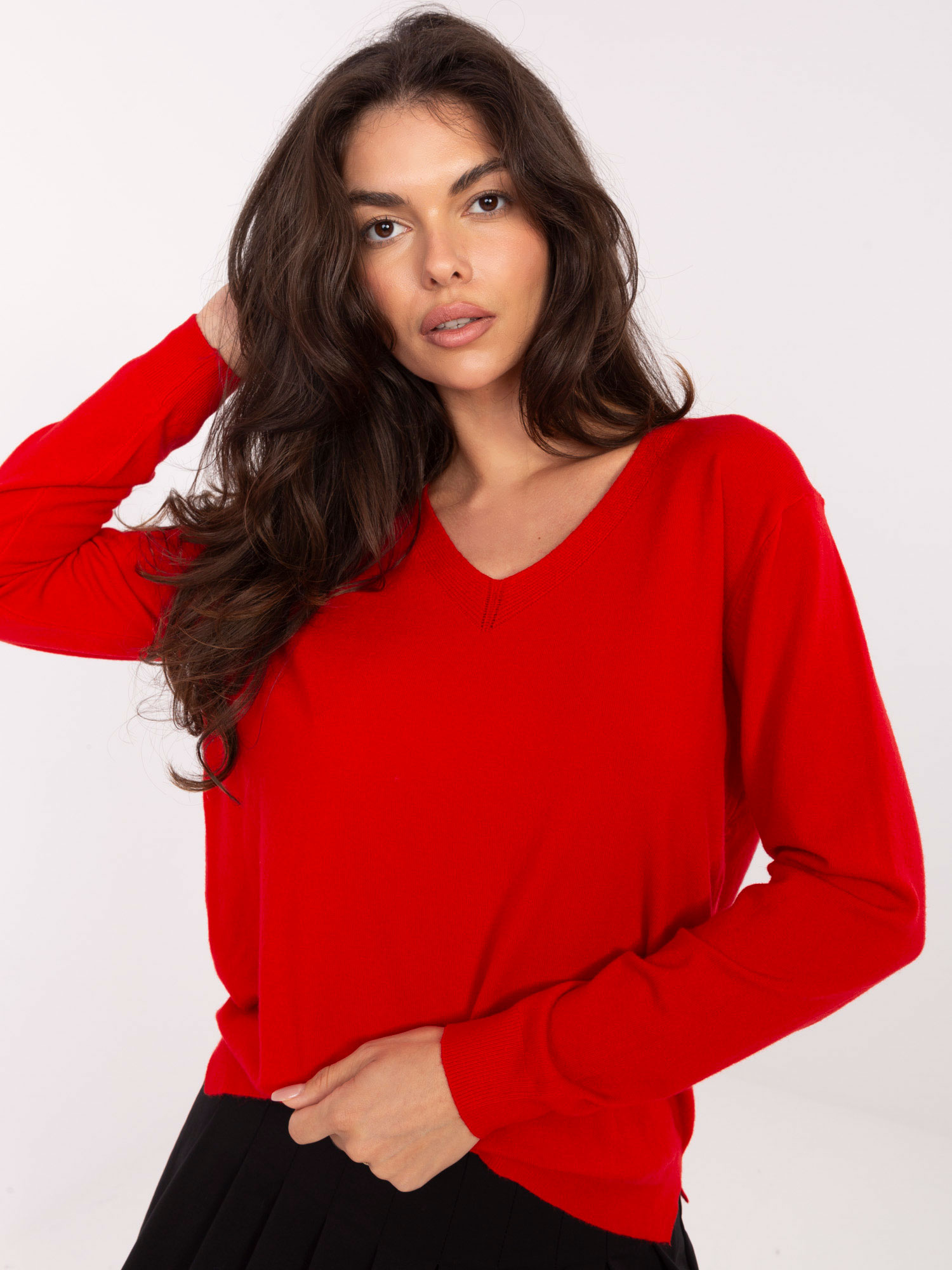Sweter czerwony