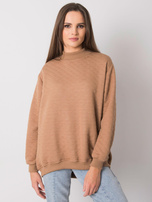 Kamelfarbene gesteppte Sweatshirt von Chloe.