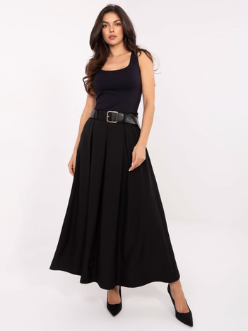 Czarna elegancka spódnica z plisowaniem