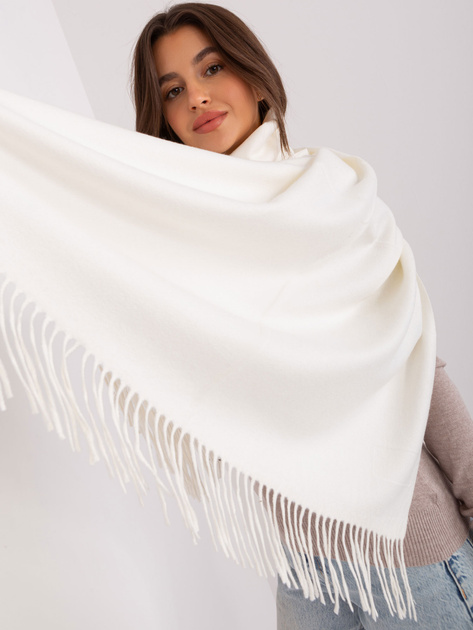 Hurtownia Ecru jednokolorowy szal damski