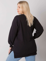 Czarna gładka bluza plus size Toledo