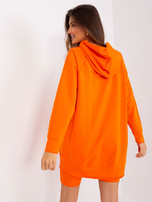 Hurt Pomarańczowy komplet casualowy z szortami