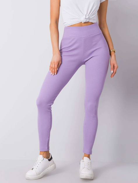 Fioletowe legginsy prążkowane Sanja