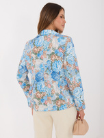 Niebieska elegancka marynarka z podszewką