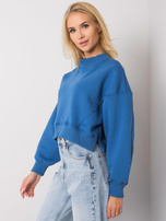 Ciemnoniebieska bluza bez kaptura Thilde 