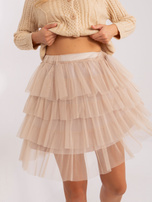 Hurt Jasnocamelowa tiulowa spódnica mini OCH BELLA