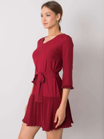 Bordowa sukienka Fleur