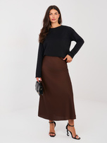 Czarna bluza z ozdobnymi szwami NATURAL SIDE