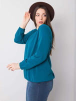 Morska bluzka plus size z długim rękawem Hailey