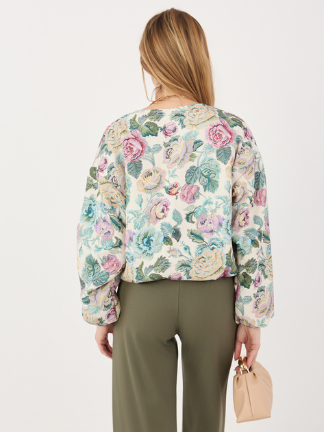 Zielona przejściowa kurtka typu balloon