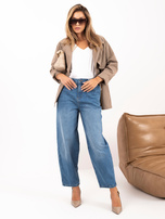 Light blue women's 7/8 leg jeans SUBLEVEL.