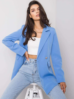 Niebieska marynarka damska Luiza OCH BELLA