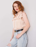 Jasnobeżowa bluzka wizytowa Eira OCH BELLA