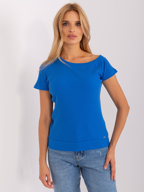 Hurtownia Ciemnoniebieska bluzka basic na co dzień