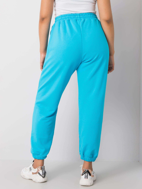 Niebieskie spodnie dresowe plus size basic Ainhoa