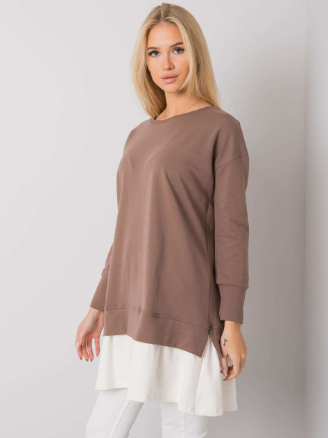 Brązowa tunika bawełniana Brighton RUE PARIS