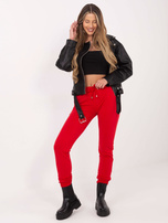 Czerwone spodnie Faster