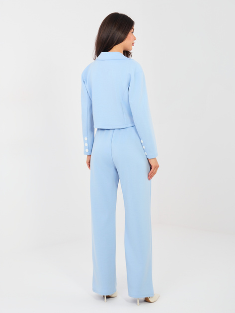 Jasnoniebieski komplet z ozdobnymi guzikami RUE PARIS