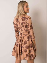 Beżowo-brązowa sukienka Issy